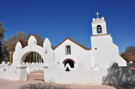 A bela igreja de San Pedro de Atacama - Chile